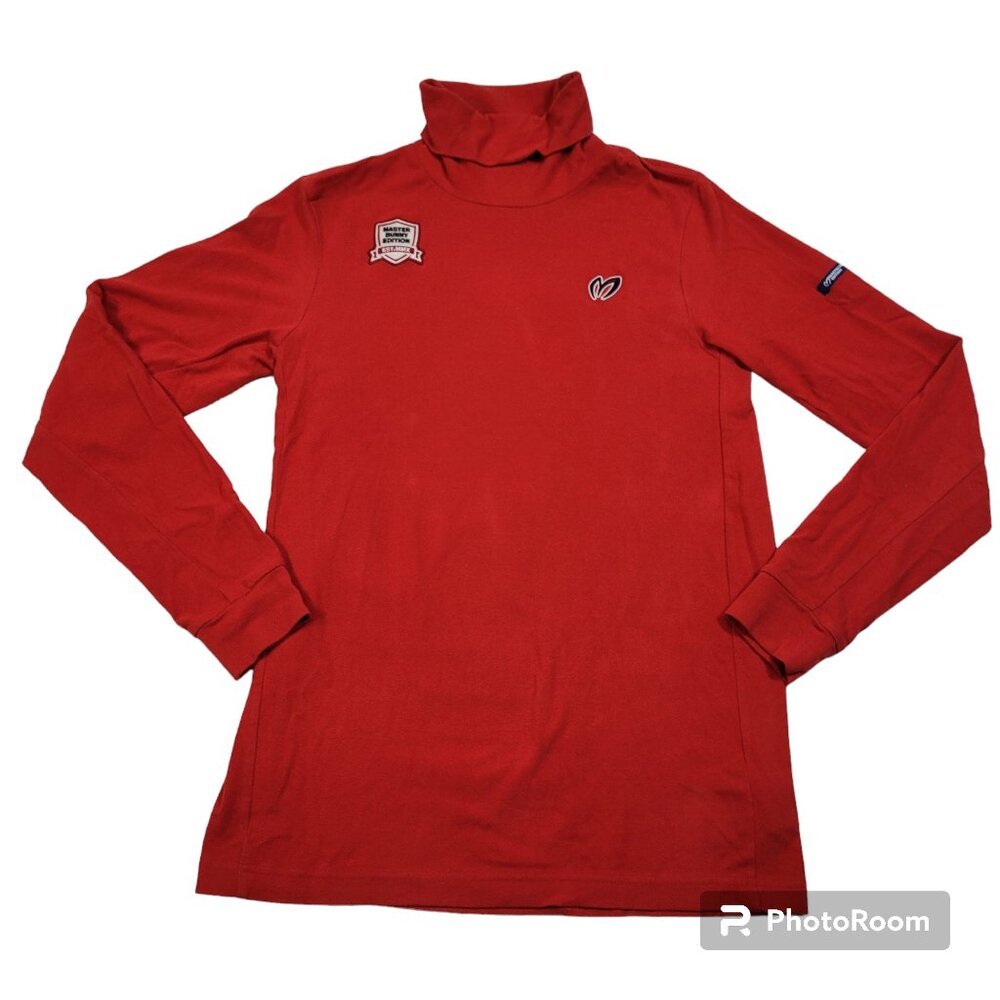 Master Bunny Edition Red Turtleneck Golf Logo Base Layer Soft Japan Size 4 MBE
